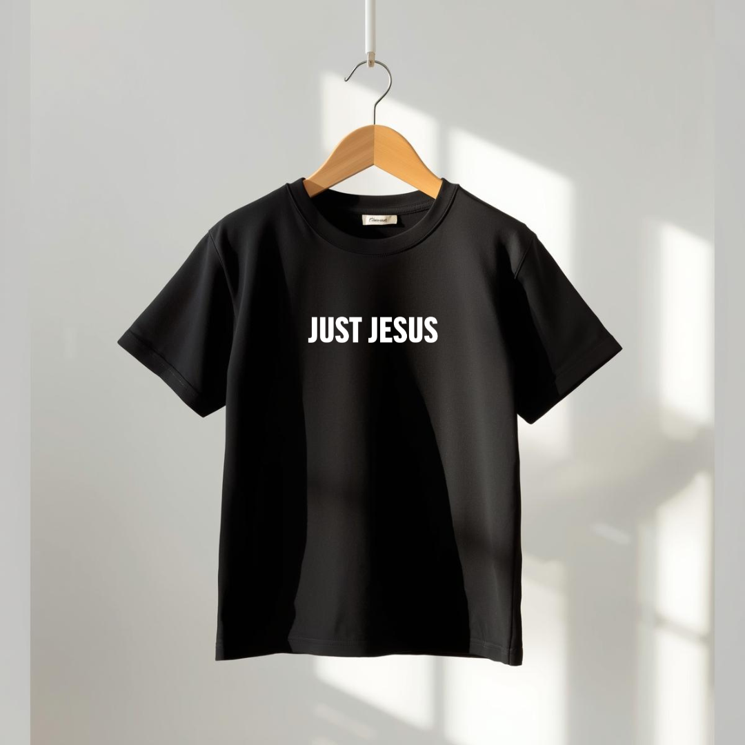 Original Just Jesus Kids Tee | Minimalist Christian Youth Shirt