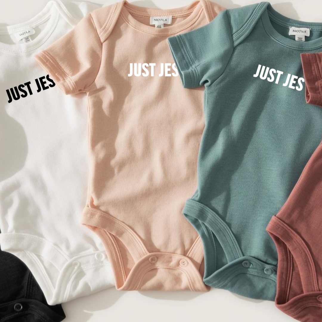 Just Jesus Original Baby Onesie | Minimalist Christian Infant Bodysuit