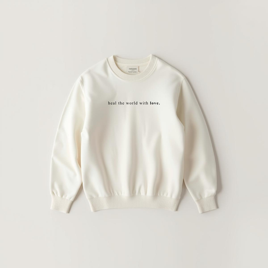 Kids Heal the World Crewneck| Youth Christian Mission Apparel