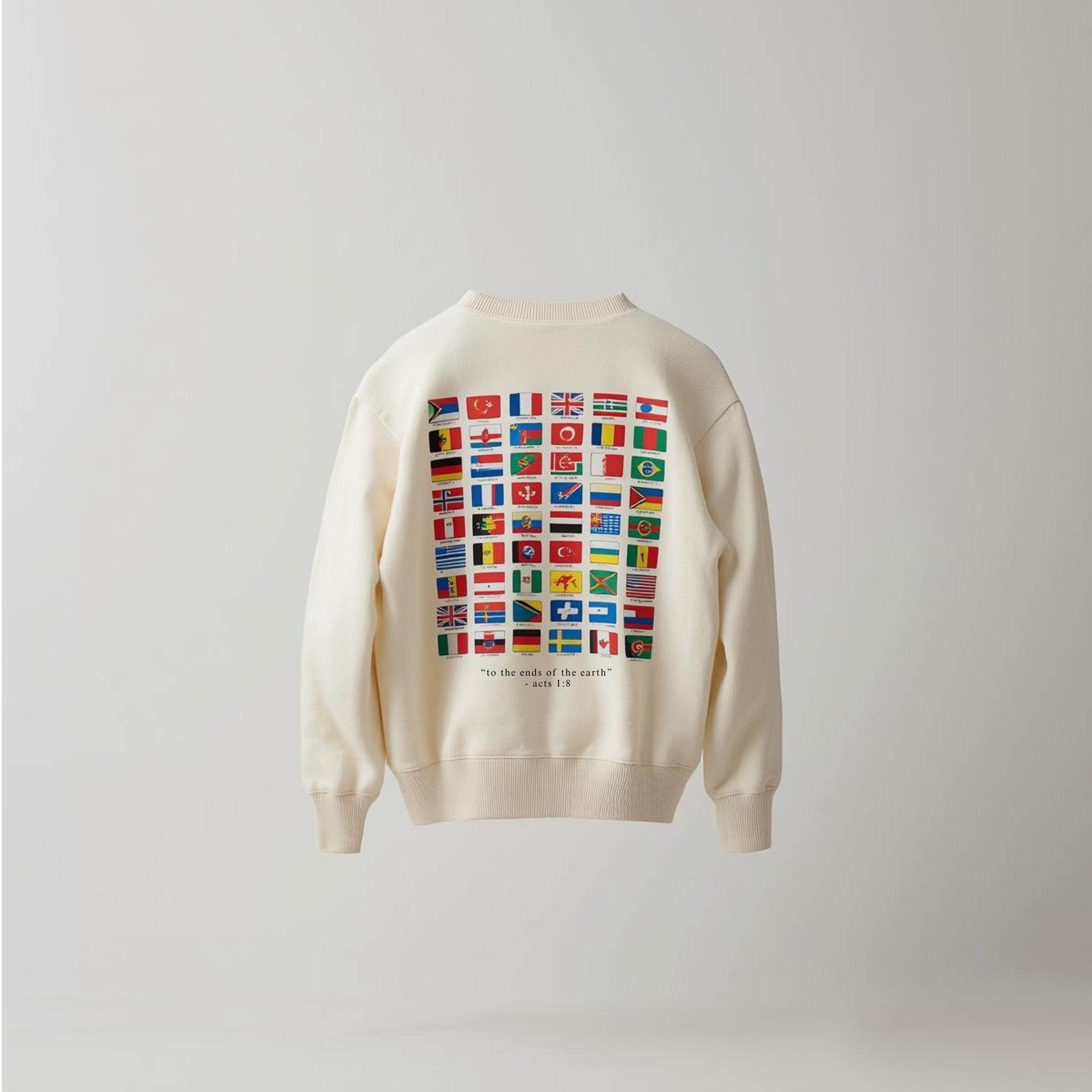 Heal the world with Love - Kids Crewneck with Flags