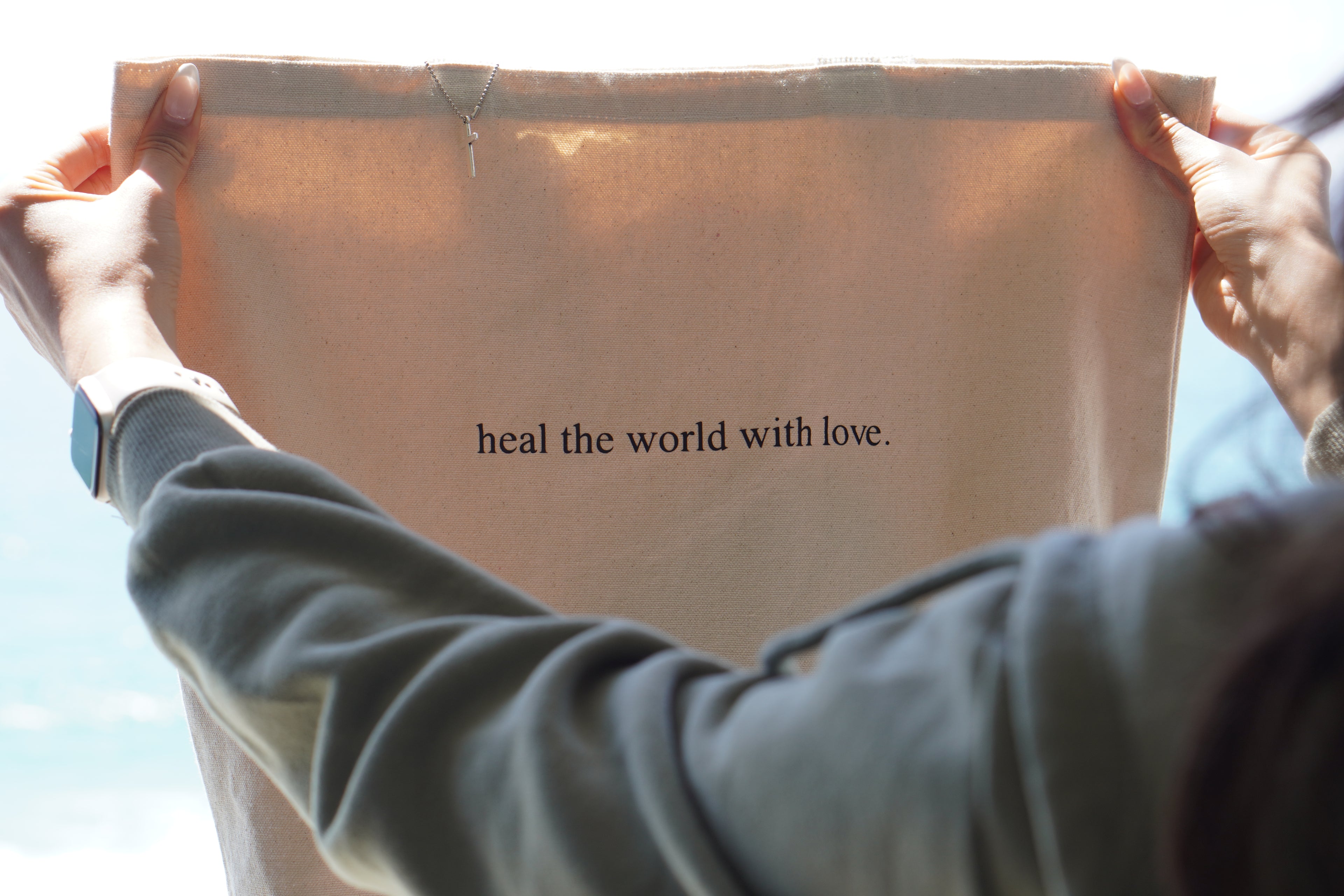 Heal the World with Love - Tote