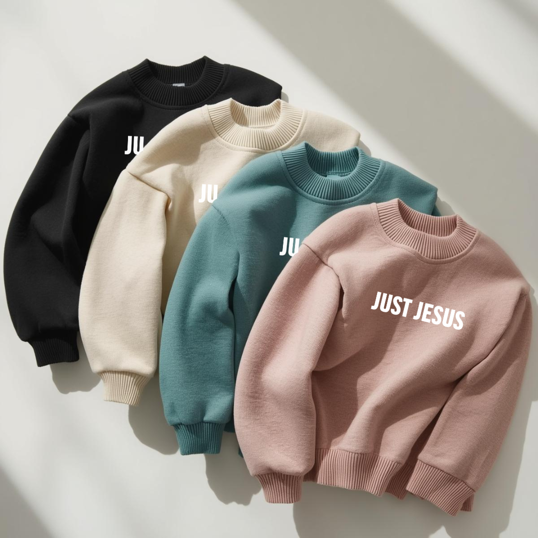 Heal The World With Love Kids Crewneck | Minimalist Christian Sweatshirt